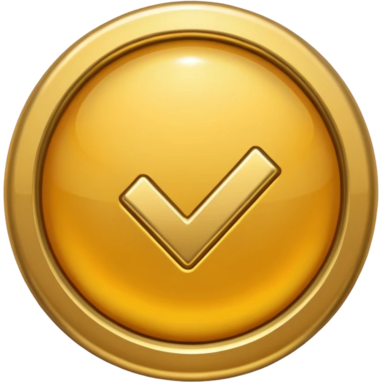 a gold checkmark emoji