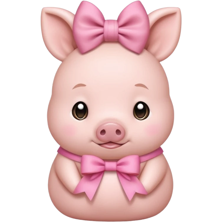 bunny ear accessory wearing baby piggy bun emoji