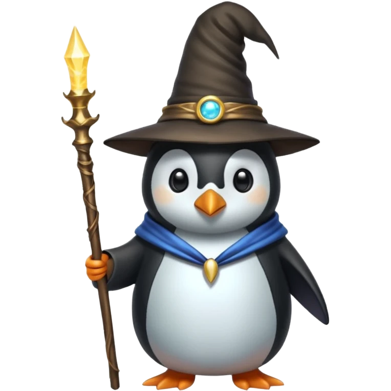 Penguin Wizard emoji