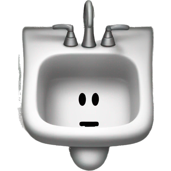 Sink peeking through cracked door emoji