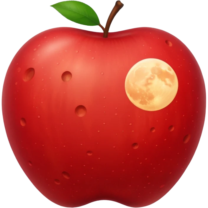 An Apple that looks like the moon emoji