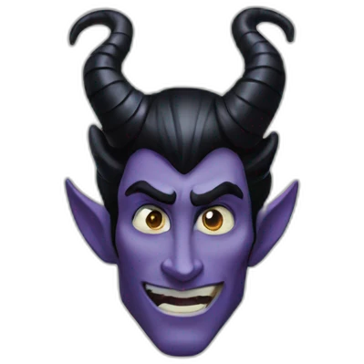 Maleficent horns emoji