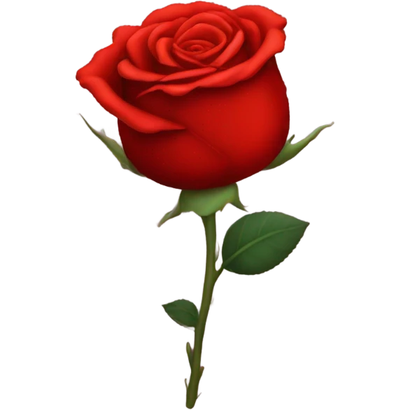 Red rose emoji