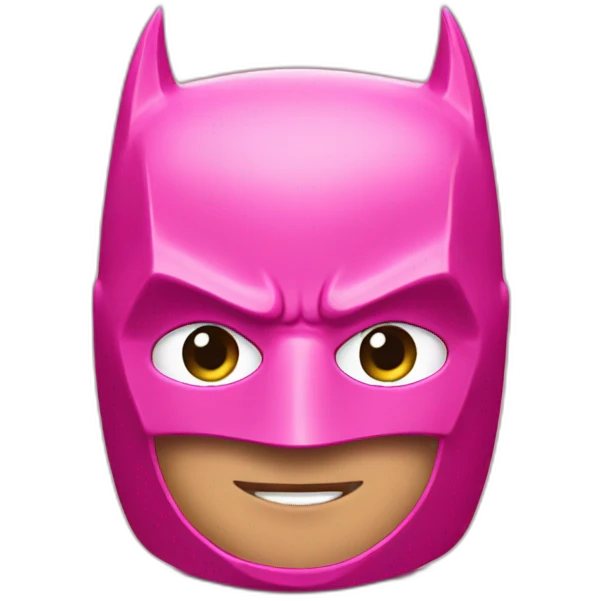 Pink batman emoji