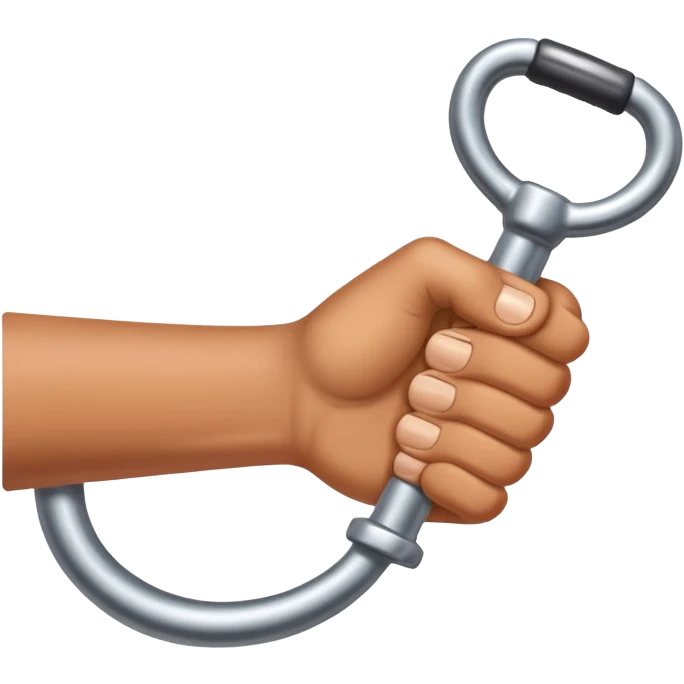 hand gripping a handle emoji