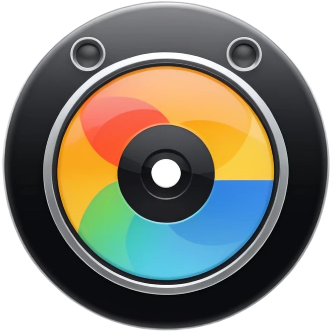 mac os icon physical film 60s recording colors emoji