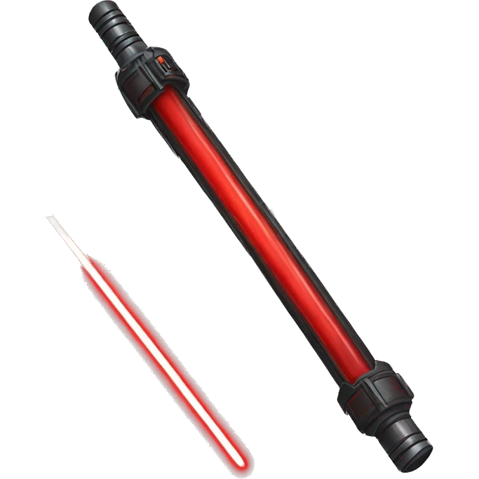 Red lightsaber emoji