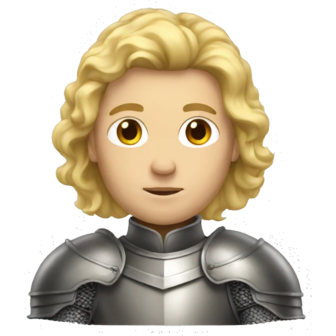 knight large blond hair emoji