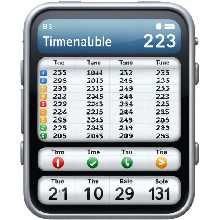 bus Timetable emoji