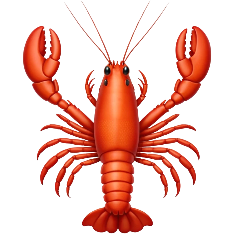 White lobster emoji