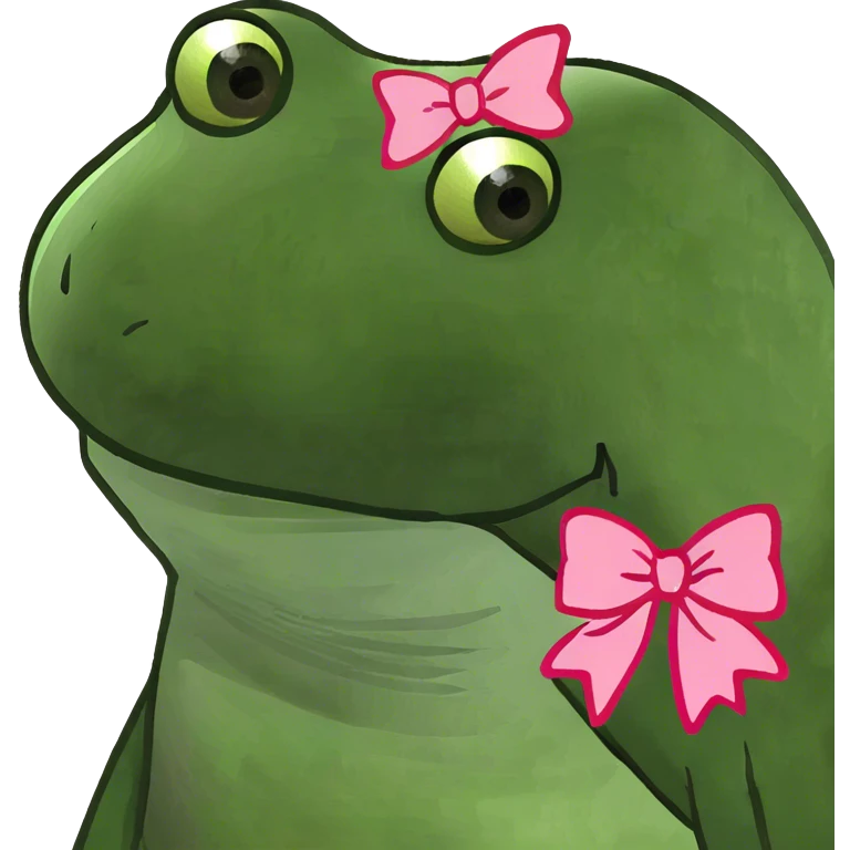 Woop woop with pink bows emoji