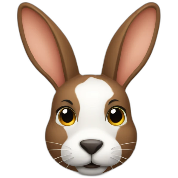 Conejo manchado emoji