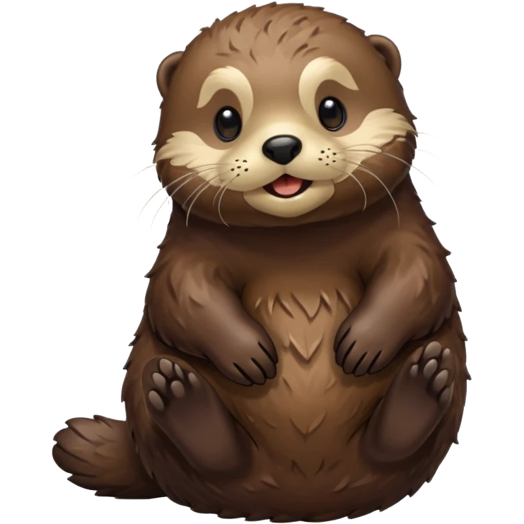 awake sea otter emoji