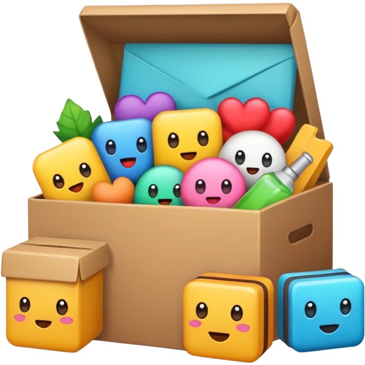 Make cute unbox emoji