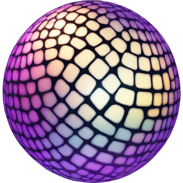 Disco ball with sparkle emoji