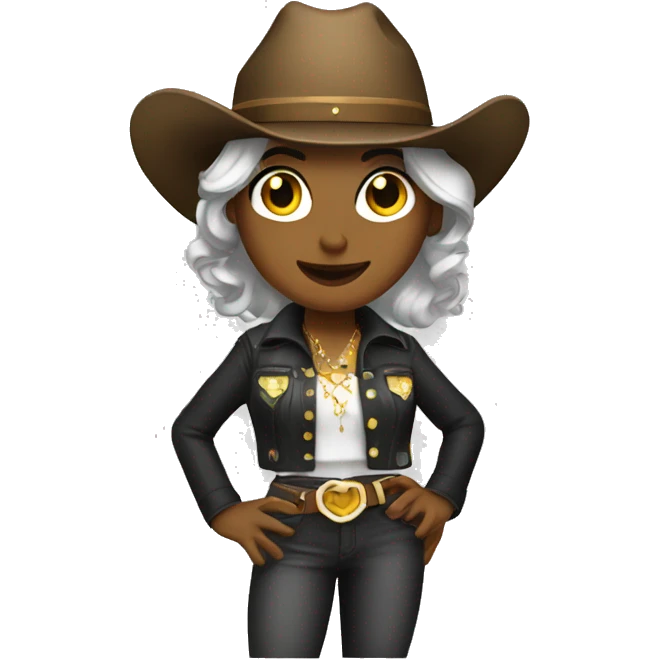 Disco cowgirl  emoji