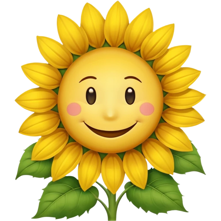 Smiley Sunflower emoji
