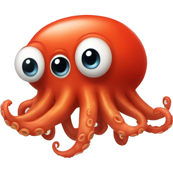 Octupus look like tomato emoji
