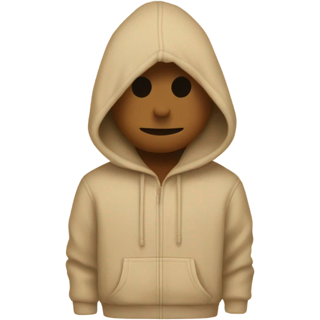 Sand hoodie no person in it  emoji