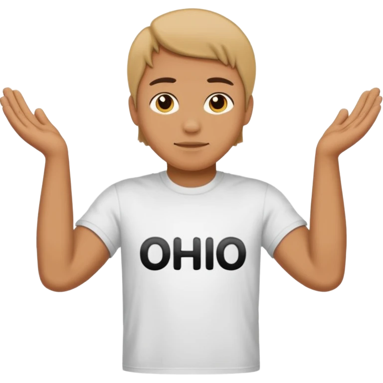 Ohio spell with arms emoji