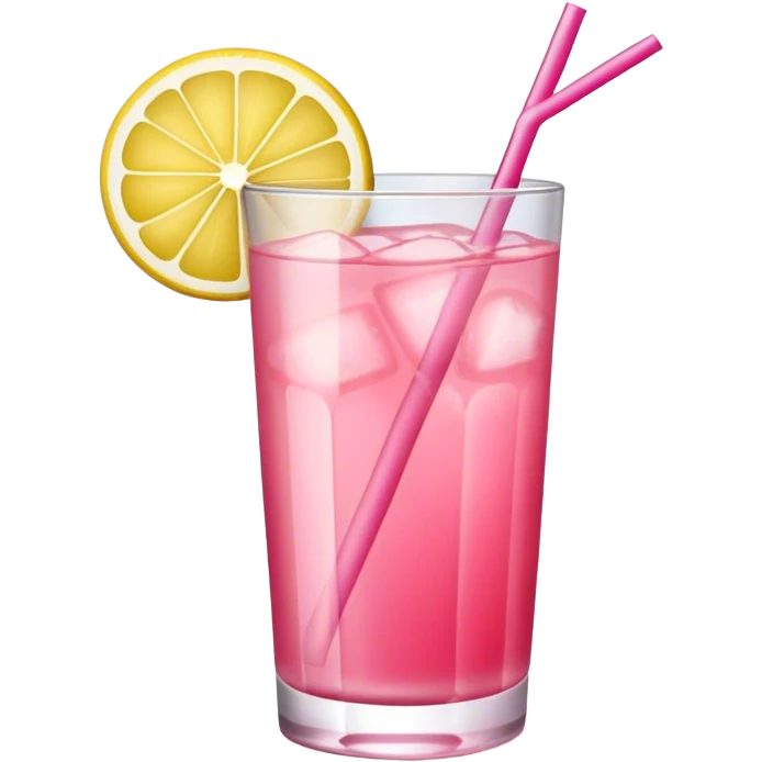Pink lemonade drink emoji