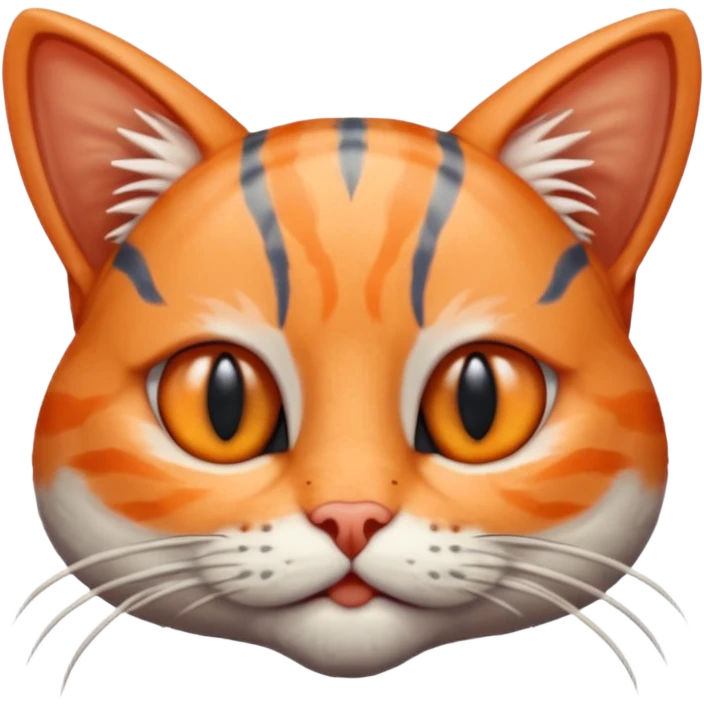Half Shrimp Half Cat - gray and orange cat head and shrimp body named Trippi Troppi emoji