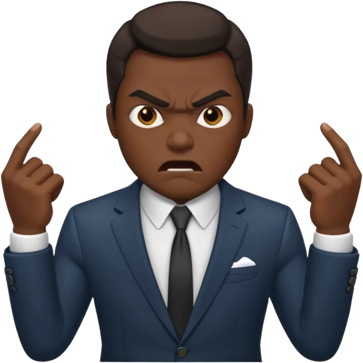 mafia boss angry emoji