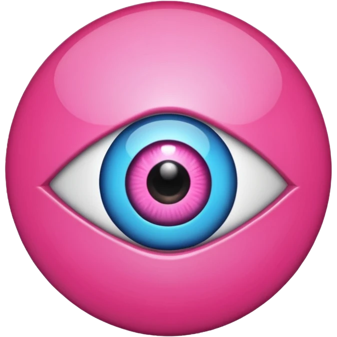 pink evil eye emoji  emoji