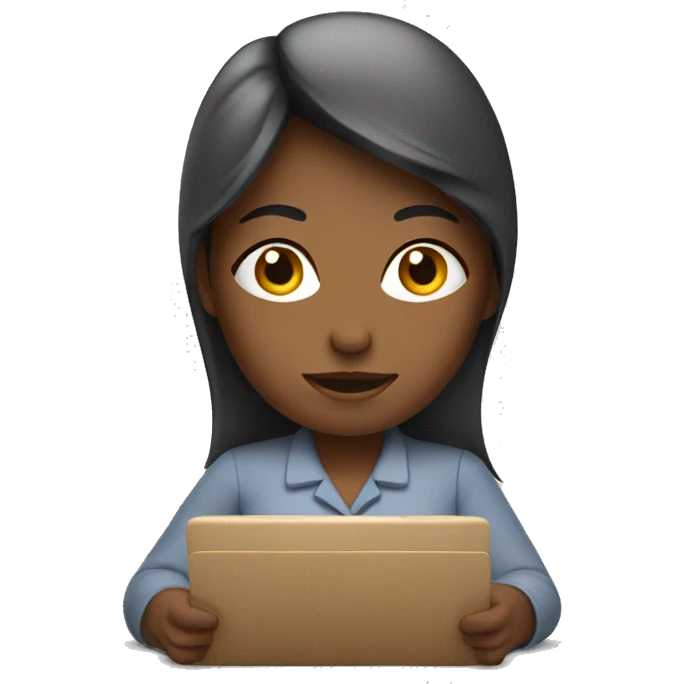 woman working sitting emoji