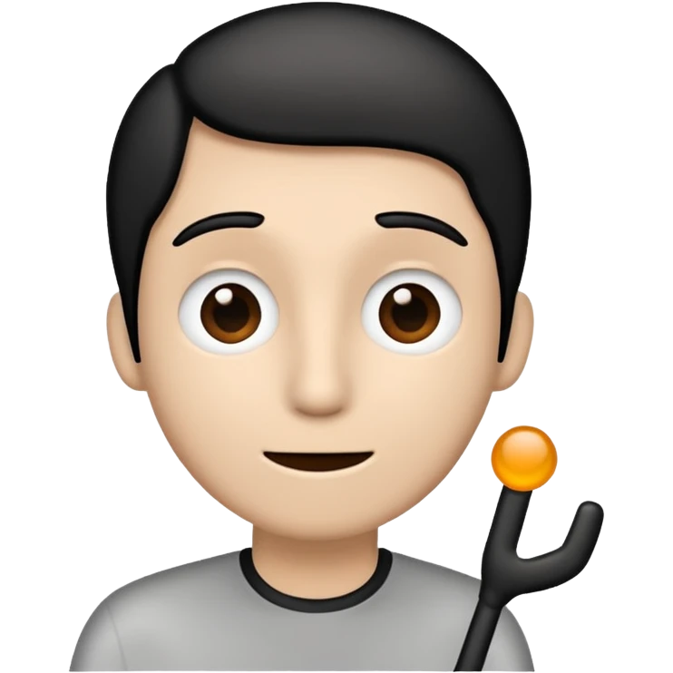 A stickman speaking emoji