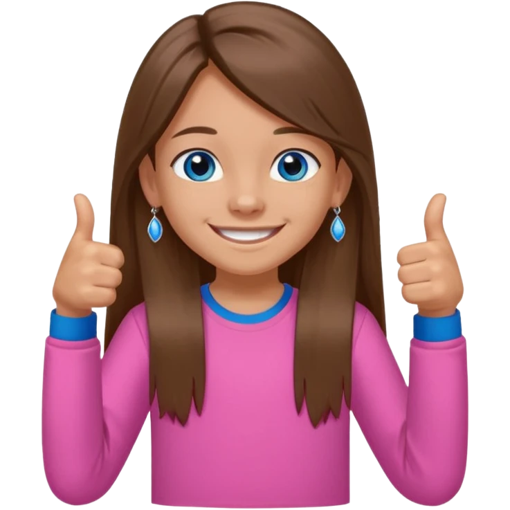 11 year old girl, blue eyes, brown long ish straight hair, smile and two thumbss up with STUD earings and a PINK shirt, and that you can see my whole body, and no teeth in my smile and NOooooooooooo bracelet thingy a little tanish skin but but not pale emoji