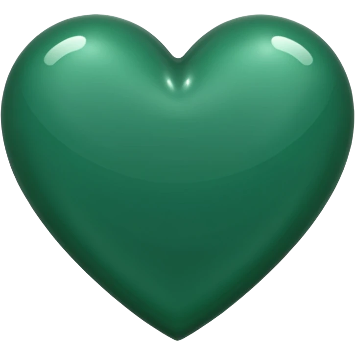 Dark green heart emoji