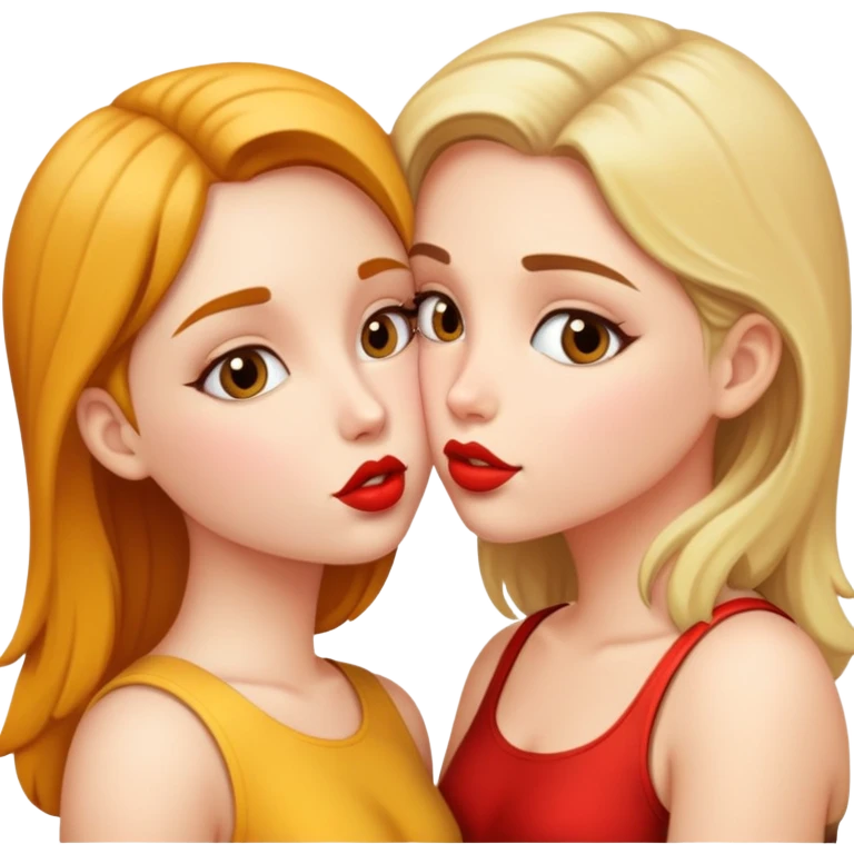 Ногие девушки целуются emoji