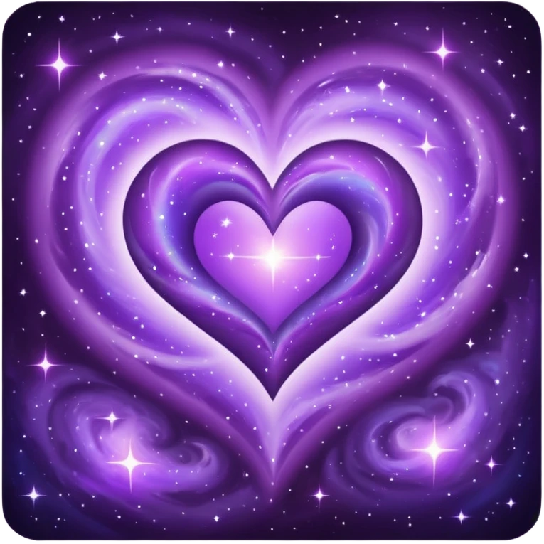 purple galaxy heart emoji