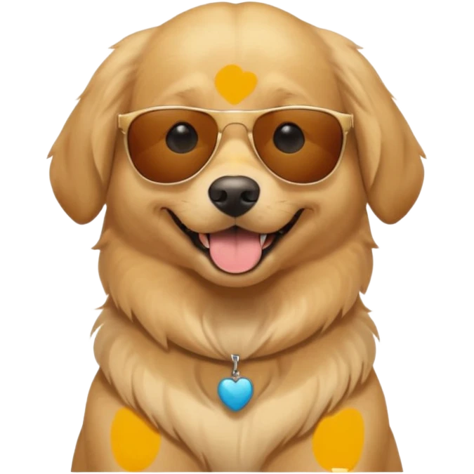 dog wearing sunglasses emoji