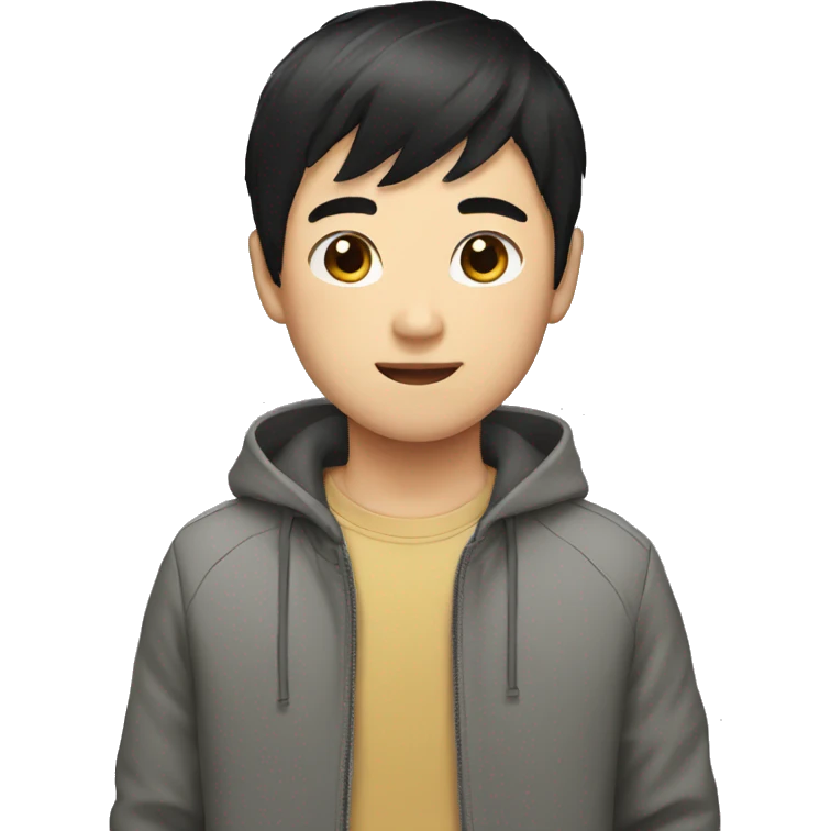 boy emoji black hair asian emoji
