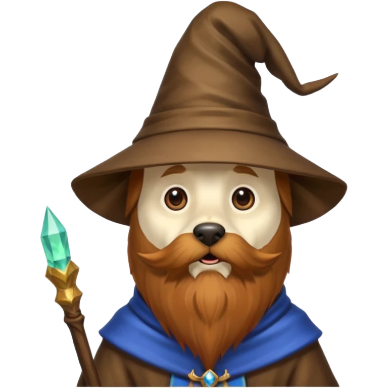 Dog wizard emoji