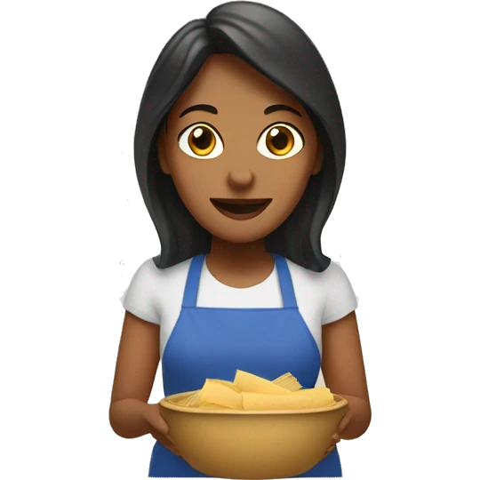Mom making tamales emoji