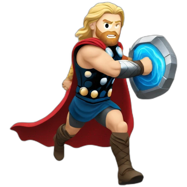 thor runing sidepose emoji