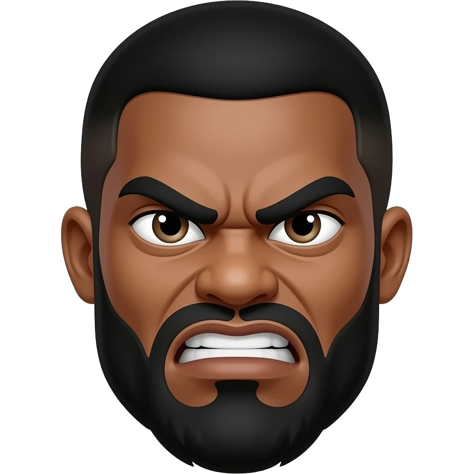 evil angry nigger emoji