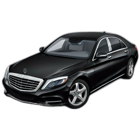 black Mercedes s class emoji