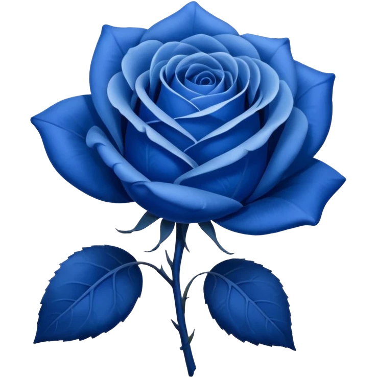 Blue rose emoji