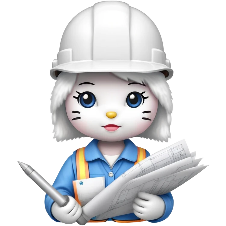 Architect hello kitty emoji
