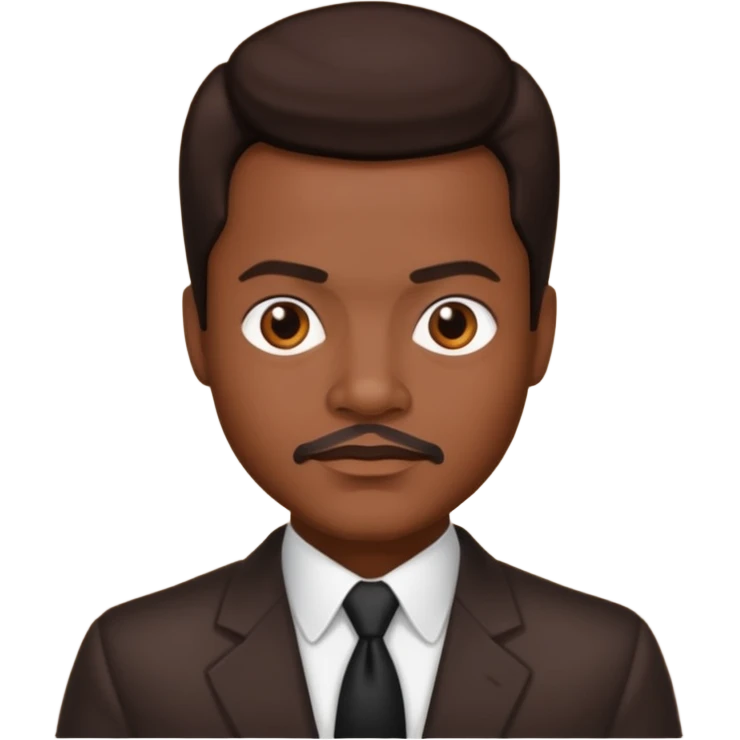 Roger Troutman with dark brown hair emoji