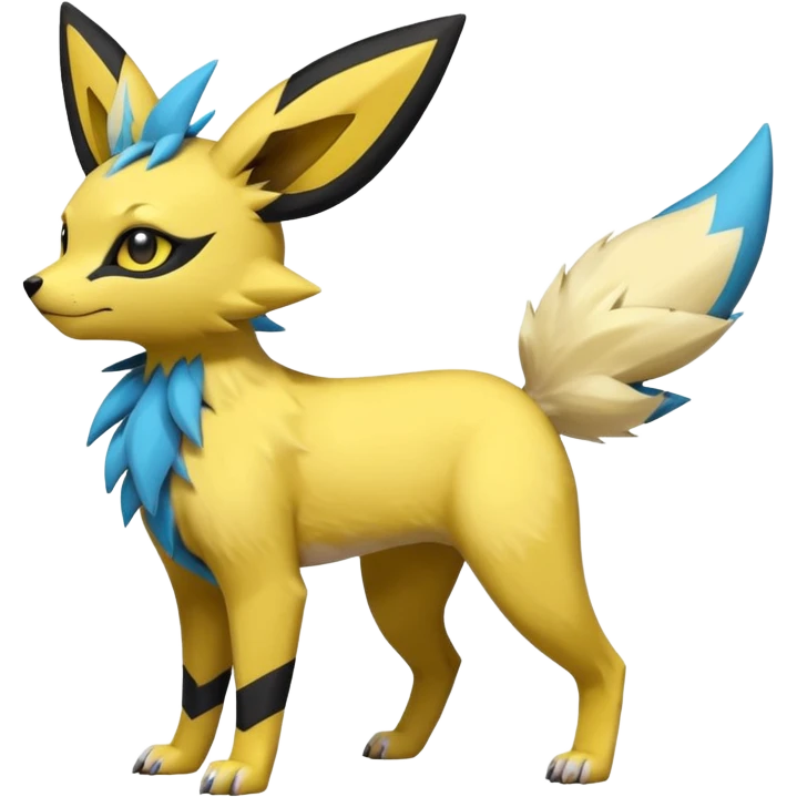 Umbreon-Zeraora-Jolteon-Fakémon-hybrid-creature (full body)  emoji
