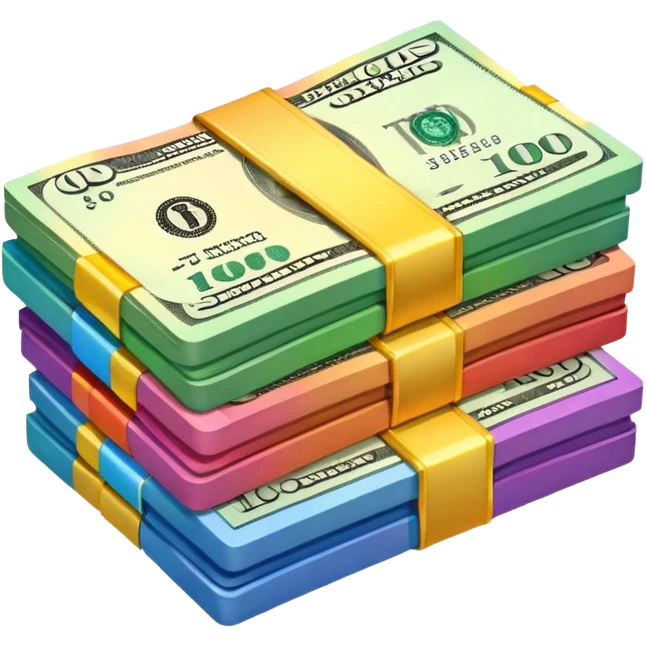 rainbow money emoji