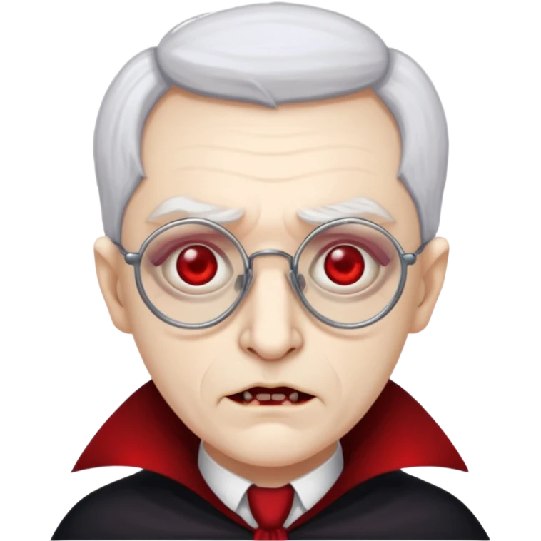 spectacled old vampire emoji