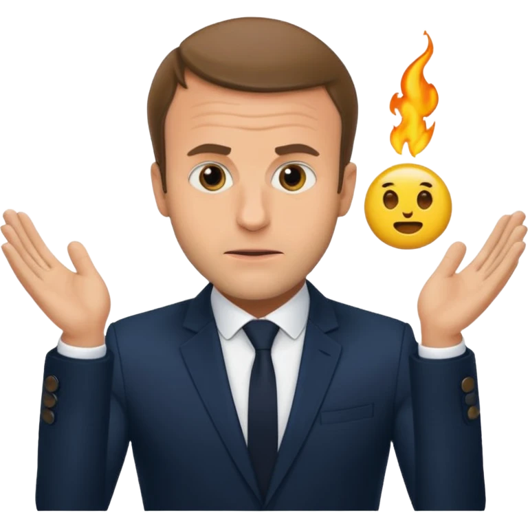 Macron entrain de faire caca emoji