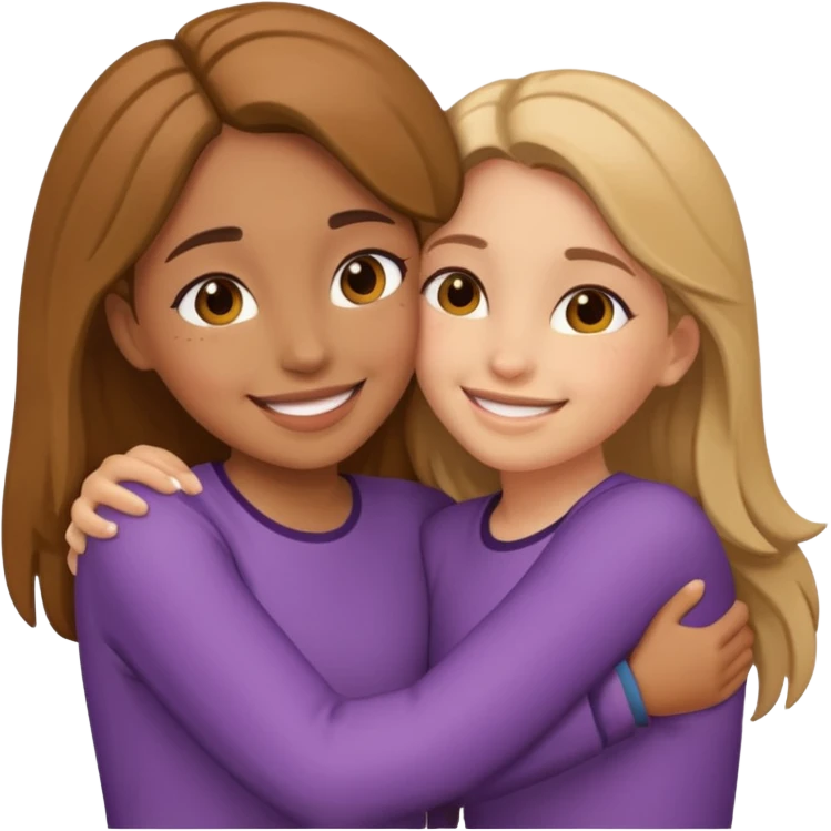 to girls huging emoji
