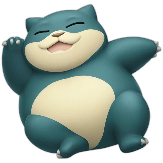 snorlax lying emoji